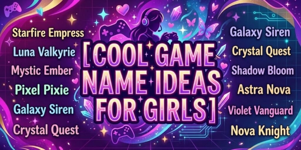 Cool Game Name Ideas for Girls