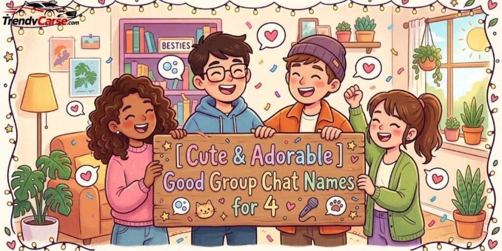 Cute & Adorable Good Group Chat Names for 4