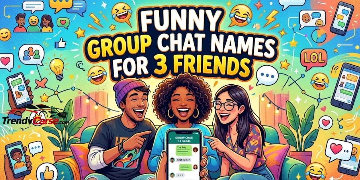 Funny Group Chat Names for 3 Friends