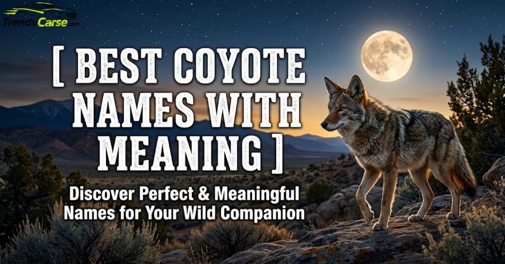 Best Coyote Names with Meaning