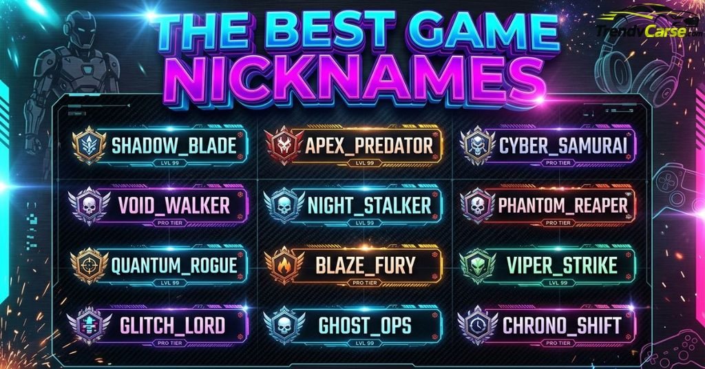Best Game Nicknames