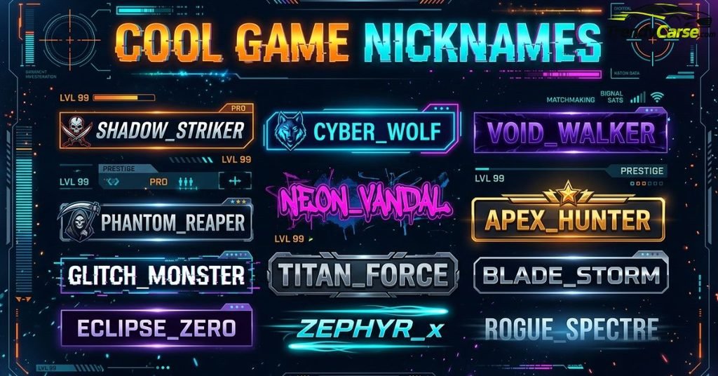 Cool Game Nicknames