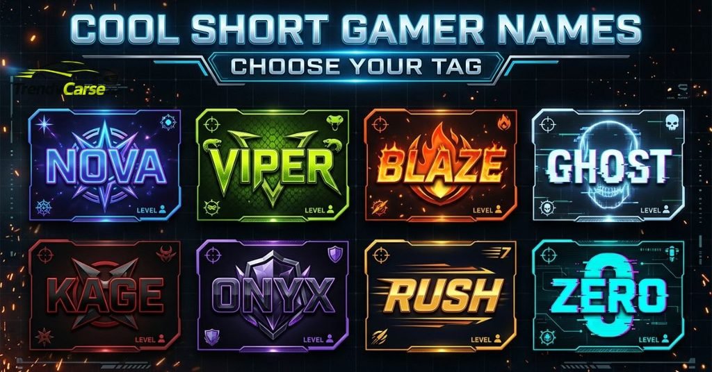 Cool Short Gaming Names for Boys
