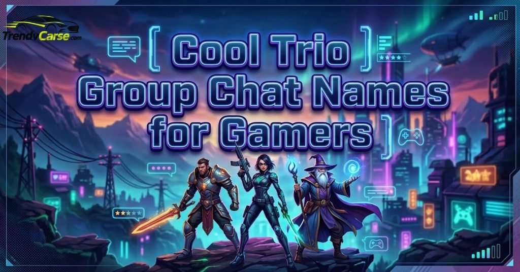 Cool Trio Group Chat Names for Gamers