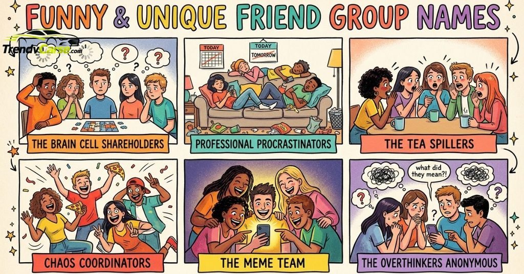 Funny Unique Group Names for Friends