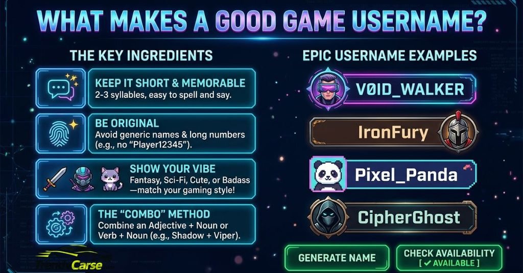 Makes a Good Game Username